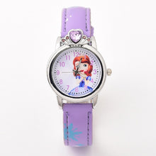 Load image into Gallery viewer, New Style Princess Elsa Child Watches Cartoon Anna Crystal Princess Kids Watch For Girls Student Children Clock Wrist Watches
