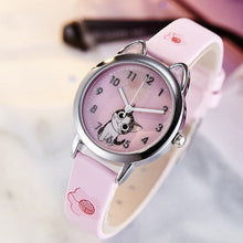 Load image into Gallery viewer, JOYROX Cute Cheese Cat Pattern Kids Watch Quartz Analog Child Watches For Boys Girls Student Clock Gift Relogio Feminino