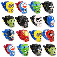 Load image into Gallery viewer, Children Watch Batman Captain America kids watches Nijago Hulkbuster Iron Man Spiderman Toy for Children Watch Girl Boy
